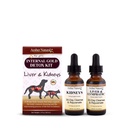 AMBER NATURALZ Internal Gold Detox Kit for Dogs, Cats, Birds, Rabbes, and Guinea Pigs 126; Herbal Dukungan untuk Liver and Ginney Health 124; Natural Aid for Liver and Ginjal Functions