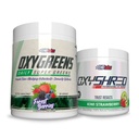 EHP Labs OxyShred + Oxygreens Bundle - bubuk Thermogenic Pre Workout & Shredding, Powder Pretraining yang diolah secara klinis - Bubuk Super Harian Harian, Bubuk Spirulina, Poder Superfood Greens