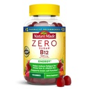 Nature Made Zero Sugar Energy Vitamin B12 Gummies 1000 mcg per Serving, B12 Vitamin, Energi Metabolisme Dukungan, Aspartamus Bebas, 110 Sugar Free Gummies, 55 Hari Supppply