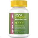 Noor Vitamin Halal Prenatal Vitamin with DHA and Folic Acid, Escular Vitamins, Ginger to Sootthe Mom Stomach, Iron, Softgels, Prenatal Vitamin Before / During / Post Pregnancy (1 Bulan Supply)