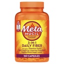 Metamucil Psyllium Husk Fiber Supplement, 3-in- 1 untuk Kesehatan Digetical, Tanaman Based, 160 Count, Paket 2