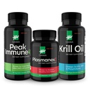 Daiwa Peak Immune 4 - Natural Immune System Booster + Plasmanex 1 - Blood Circulation + Krill Oil - Omega 3 Krill Oil Kapsul