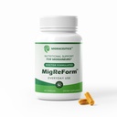 MigReForm Botol 60 - Dokter Formulated Migraine Relief Suplemen - Bantuan Migraine Alam dengan Magnesium, Vitamin B2 & CoQ10 - Suplemen Migraine untuk Perempuan & Pria - Migraine Vitamins