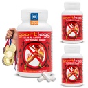 SPORTLEGS Fast Fitness Boost Pre Workout for Men and Women, Lactic Acid Suplement, Sports Endurance Fuel, Suplemen Endurance for Runners - NSF Sertifikasi untuk Sport, 120- Capsule Botle, Paket 3