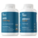 Dr. Tobias AKG Tambahan & Omega 3 Fish Oil, Dukung Tenaga Cellular & Overall Health dengan AKG dan Triple- Kekuatan Omega 3 EPA & DHA, Non-GMO