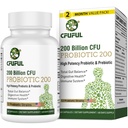 Progres for Women & Men, 200 Milyar CFU 12 Strains with 3 Organic Pregities and Progories for Digetical Health Gut, Imune, Bloating & Gas, Overall Health, Shelf Stable - 2 Months Suppply