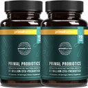 Produksi Primal Harvest untuk Perempuan dan Pria Shelf-Stabil dengan Suplemen Harvest untuk Dewasa 60 Kapsul (2 Paket)