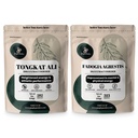 Powder Jungle Tongkat Ali Powder untuk Men 200: 1 Ekstrak, Fadogia Agrestis Ekstraksi Busur untuk Pria 50: 1 Konsentrasi 5oz Suplemen