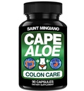 Cape Aloe Vera Capsules - Colon Cleanse, Detox & Flush - 90 Kapsul. Bantuan Konstilasi Lembut dan Gerakan Bowel Bertindak sebagai Laxatif Herbal Alami - Gerakan Bowel Kesehatan Digetives