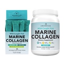 AMANDEAN Marine Collagen Duo. 500g Kontainer + 30 Perjalanan Packs. Ikan Collagen Peptides yang terdrolized untuk Skin, Rambut & Nails. Pescatarian, Keto & Paleo- Friendly, Unflafeed