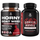 Bundle of Horny Goat Weed with Black Maca Root, Tonkat Ali, Saw Palmetto & Panax Ginseng Extract for Stamina & Energy and Extra Energy Testosterone Booster