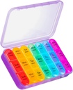 Asprink Pill Organizer 3 Kali sehari, Kasus Besar Pil KB dengan 21 Comment Travel Pill Organizer, untuk Hold Vitamin, Medicine
