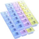 INVODA Pill Case 7 Day Pill Box with Medication Remind Pill Organizer - Morning Noon Evening Daily 21 Detacrible Comments