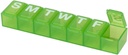 EZY DOSE Weekly (7-Day) Pill Organizer, Vitamin Case And Medicine Box, X- Small Comparts, Color May Vary