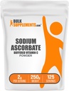 BulkSuplements.com Sodium Accorbate Powder - untuk dukungan Imune, Sodium Accorbate Vitamin C - Buffered Vitamin C, Gluten Free, 2g per Serving, 250g (8.8 oz) (Paket 1)
