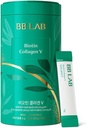 BB LAB Powder Collagen, SF3X-7 Intensive Series, Dibuat di Korea, 30 Tongkat (Biotin Collagen V), Hijau