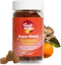Fungiments Super Shield - Mushroom Suplemen - Vitamin C, Imune Boost, Mushroom Blend, Black Elderberry, Zinc - Imune Dukungan (30 Jamur Gummies)