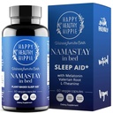 Natural Sleep Aid for Adults w / Low Dose Melonainin 0.5mg - Valerian Root + Magnesium Glycinate + L-Theanine Suplement, Chamomile 124; No Morning Grogliness 124; Non- Habit Forming 124; Plant - Based Pistls, 60 Ct