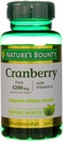 Nature 's Bounty Cranberry Fruit 4200 mg, Plus Vitamin C Softgels, 120 ea (Paket 4)