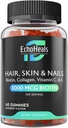 Rambut, Skin & Nail Gummies 124; Biotin Collagen Vitamin C & E Suplemen 134; 3000mcg Biotin 124; Raspberry Flavored 124; 60 Gummies