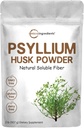 Mikro Ingredients Psyllium Husk Powder, 2lbs (32Oz) 124; Daily Soluble Fiber Suplement; India Origin 124; Natural Pregories & Prograce 124; Pasokan Kesehatan Digetical 124; Non-GMO, Keto Friendly, Vegan