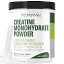 Micronized Creatine Monohydrate Popper - Post Workout Recovery Drinder - Muscle, Power and Energy Production - 5g Unfeatored, Non-GMO, Vegan dan Gluten Free Creatine Quoder for Men - 60 Servings