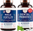 WINDSOR BOTANICALS Male Fertility Suplement and Oral Propoles for Fresh Breath - Mins Health Bundle