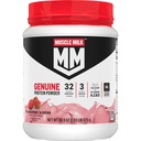 Muscle Milk Genuine Powder, Strawberry 'N Crème, 1.93 Pounds, 13 Servings, 32g Protein, 3g Sugar, Calcium, Vitamin A, C & D, NSF Bersertifikat untuk Sport, Energizing Snack, Packaging May Vary