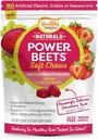 Delighly Delights Power Beets Soft Chews, Delicious Strawberry Burst Delivered, Superfood Supports Circulation, Natural Energy & Stamina, 30 Count