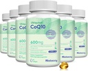 CoQ10 600mg Softgeels 12.4; Tinggi Absorpsi CoQ10 Ubiquinol Suplemen 124; Reduced Form Enhanced with Vitamin E & Omega 3 6 9 14; Antioxidant Powerhouse Good for Health 124; 360 Softgels