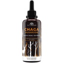 Naturealm Chaga Mushroom Liquid Tastture Suplement - Dukungan Imune, Antioxidant Boost & Host, Skin, Nail Health, Vegan, Non-GMO - Wild- Harowed Fruiting Bodies, 2 Bulan Supply