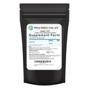 Prescripted For Life Alpha GPC Powder, L Alpha gliseryphosphoscholine, Choline Suplemen untuk Fungsi Kognitive, Non GMO, Vegan, Soy Free (1113g)