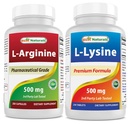 Terbaik L-Arginine 500mg & L- Lysine 500 mg