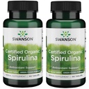 Swanson Certified Organic Spirulina 500 mg 180 Tab (2 Pack)