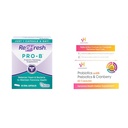 Rephresh Pro-B Probiotic Suplement for Women, 30 Oral Capsules & vH Esentials Progities with Prepouine and Cranberry Feminine Health Suplemen - 60 Capsules