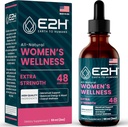 E2H All Natural Women 's Wellness, Hormone Balance and PMS Relief with Black Cohosh, Dong Quai and Licorice Root for Hot Flash Relief - 2 Fl Oz