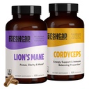 FreshCap Mushroom Performance Bundle (Lion Mane Capsules dan Cordyceps Capsules)