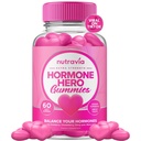 Keseimbangan Hormone Bagi Perempuan Gummies + PMS Relief Suplement - Mendukung Mood Swings, Clear Skin, Mengurangi Kurung dan Bloating - Hormonal PMS Gummies PCOS Vitamin dengan Cranberry, Dong Quai (60 Gummies)