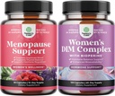 Bundle of Complete Herbal Menopause Supplement for Women - Multibene Menopause Ease Hormone Adplication, and PowerdiM Suplemen for Women with DIM and Black Pepper Menopause Dupport and PMS Relief