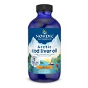 Nordic Cod Liver Oil, Orange - 8 oz - 1060 mg Total Omega-3 dengan EPA & DHA - Heart & Brain Kesehatan, Kebal Kesehatan, Kelahiran Tanpa-GMO - 48