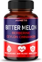 Bitter Melon Capsules - Enhanced with Berberine Ceylon Cinnamon for Circulation Wellness and Imune Fungsi (90 Count (Paket 1))