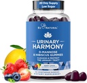 Uriner Harmony D Mannose Gummies for Urinary Trakte Health - D- Mannose & Hibiscus Cleanse, Flush & Protect the Urinary System - Progeral Formula, Drug Free - 60 Berry Lemon Flavor Gummies, 20 Day Supply