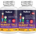 Nurest Bundle Tall 10 + 60 Capsules Tall Kids 90 Chewable Tablet 124; Height Growth for Kids & Teens 124; Calcium, Vitamin D3 K2, Collagen & Herbal Blend