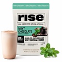 Rise Grass- Fed Whey Protein Powder - Mint Chocolate 124; 25g Protein No Artificial Flavors, Colors, or Preservatives - Sugar Free, Gluten- Free, Soy Free (2.4 lbs)