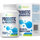 Unsur untuk Perempuan & Pria, 300 Miliar Provinsi CFU dari 12 Strains + Organic Prestical Blend for Daily Digetical, Imune, Gut, Bloating, Gut Health for Women, Shelf Stable - 60 Capsules
