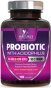 60 Miliar CFU per Serving - 10 Strains + Pregities - Kesehatan Digetical, Dukungan Gut & Imune - Dukungan Pendukung Konstigasi Occasional, Gas & Bloting for Women Shelf Stable - 180 Capsules