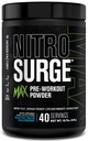 Jacked Factory Nitrospush Max High Performance Workout Powder - Pre Workout w / Nootropic Ingreents for Intense Focus, Pumps, Smooth Energy, Endurance - 40 Servis, Electric Blue Raspberry