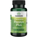 Swanson Pepaya Chewable Plus 90 Chwblas Enzyme