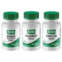Mediterania BHI Multi Symptom Flare-Up Defense Bundle Singus Relief Tablet (100) Mucus Relief Tablet (100) + Allergy Relief (100) Relief Homeopathic - Fast-Bertindak, Quick- Dissolve
