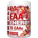 Evolution NUTition EACE Energy - Pra & Post Workout Powder - Strucle & Recovery Suplement - 7g Estile Amino Acids + 5g BCAAs - Clean Energy - with Caffeine - 30 Servings - Fruit Punch